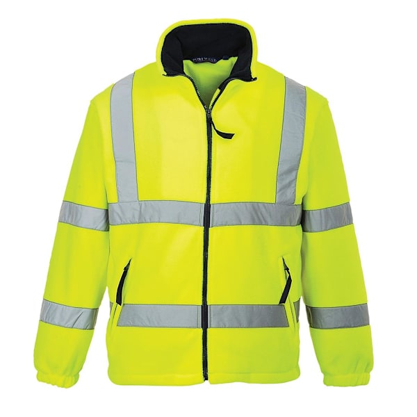 Portwest Herr Fleece Hi-Vis Jacka XS Gul Yellow XS