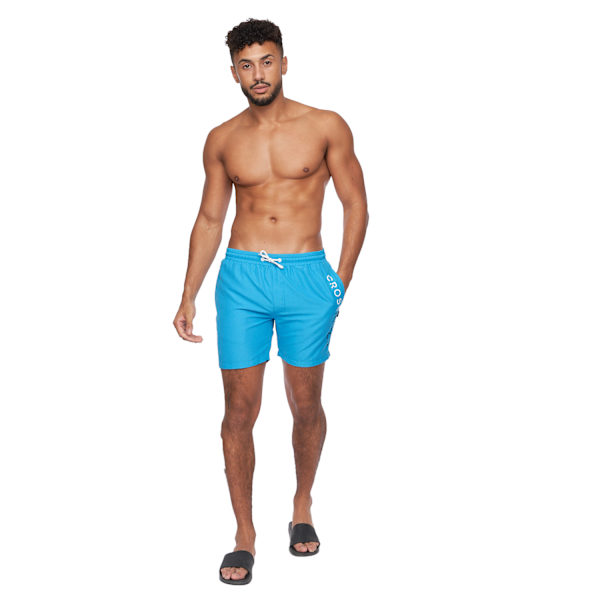 Crosshatch Mens Swimlar Badbyxor XL Blå Blue XL