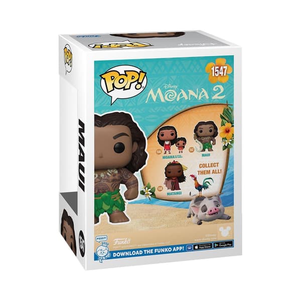 Funko POP! Moana 2 Maui Samlarfigur En Storlek Flerfärgad Multicoloured One Size