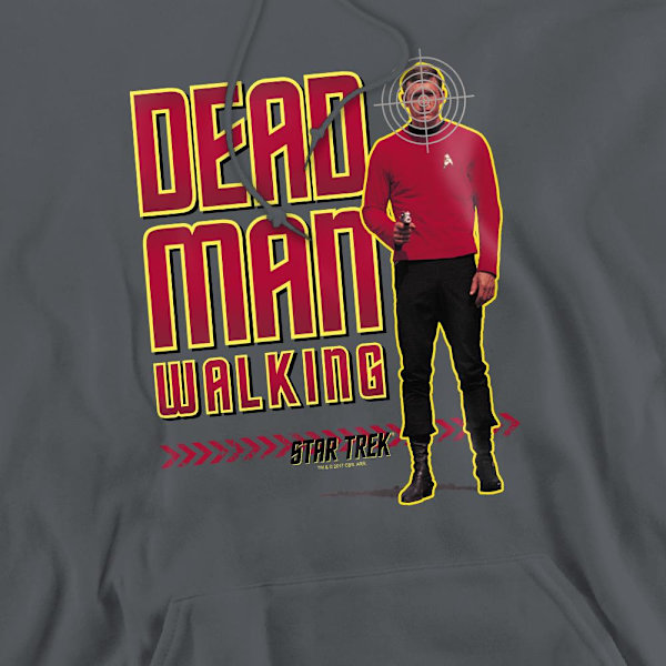Star Trek Herr Dead Man Walking Hoodie XL Kolgrå Charcoal XL