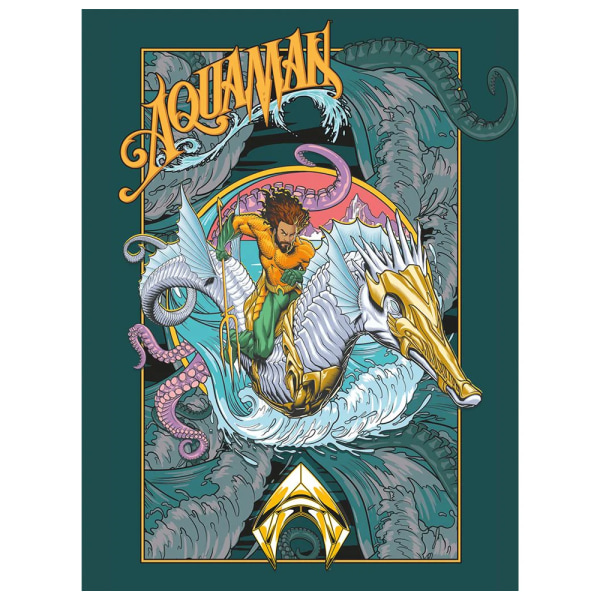 Aquaman And The Lost Kingdom Epic vintage print 80 cm x 6 Multicoloured 80cm x 60cm