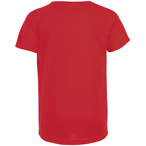 SOLS Barn/Barn Sporty Unisex Kortärmad T-shirt 8 år Röd Red 8yrs