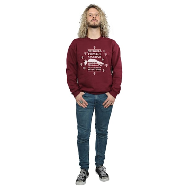 National Lampoon's Christmas Vacation Herr Eat My Dust Sweatshirt Burgundy L