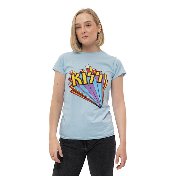 Kiss Dam/Dam Stars T-shirt L Ljusblå Light Blue L