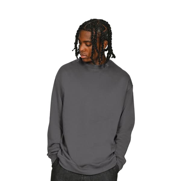 Casual Classics Herr Ringspunnen Bomull Stor Oversized Sweatshirt Chocolate M