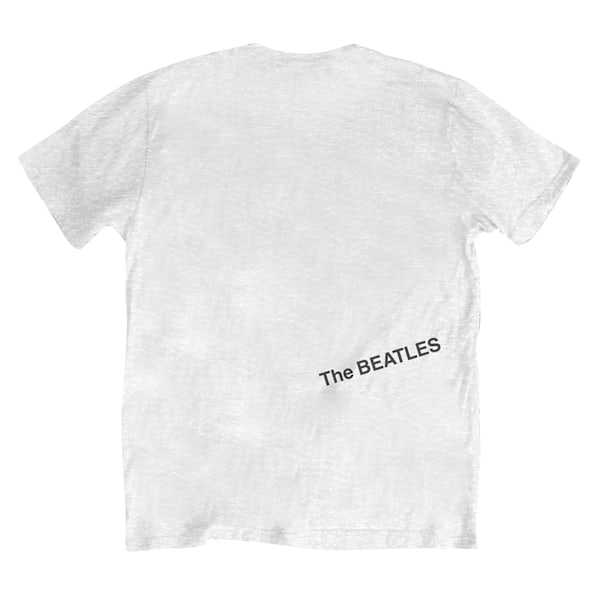 The Beatles Unisex Adult Album Tracks Back Print T-Shirt L Vit White L