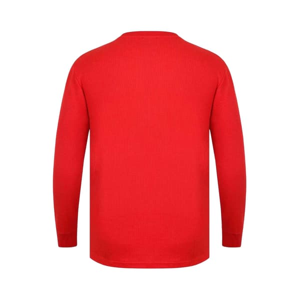 Fabric Herr Våfflad Långärmad T-shirt M Röd Red M
