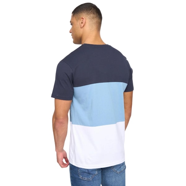 Henleys Herr Henpanel Färgblock Bomulls T-shirt M Marinblå Navy M