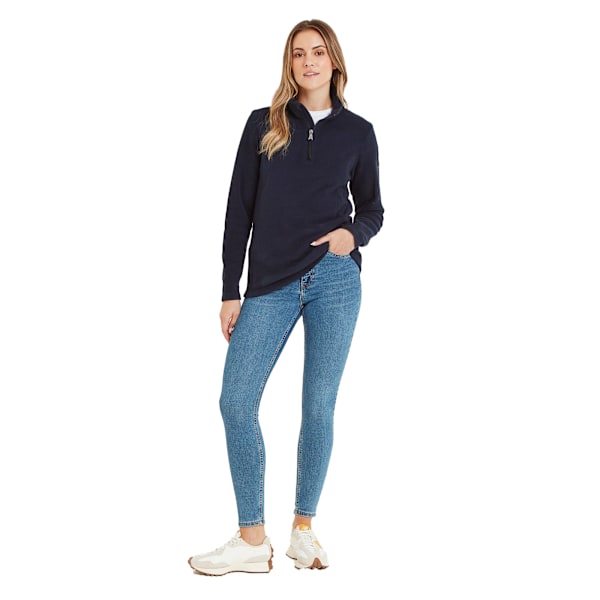 TOG24 Dam/Kvinna Revive Kvart Zip Fleece Topp 24 UK Mörk Indigo Dark Indigo 24 UK