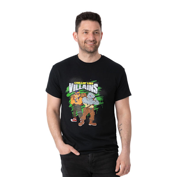 Teenage Mutant Ninja Turtles Herrkläder Skurkar Bebop & Rocksteady T Black XXL