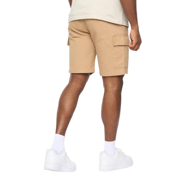Crosshatch Herr Utilate Cargo Shorts med resår i midjan M Stone Stone M