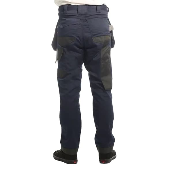 Lee Cooper Stretch Knäskydd Cargo Byxor Herr 40R Marinblå Navy Blue 40R