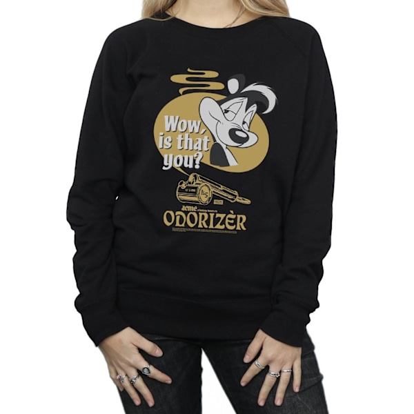 Looney Tunes Dam/Damer Odorizer Pepe Le Pew Sweatshirt M Svart Black M