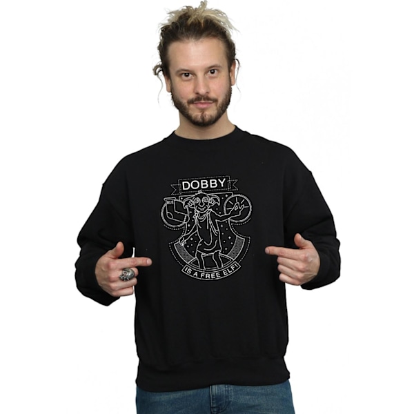 Harry Potter Herr Dobby Seal Sweatshirt M Svart Black M