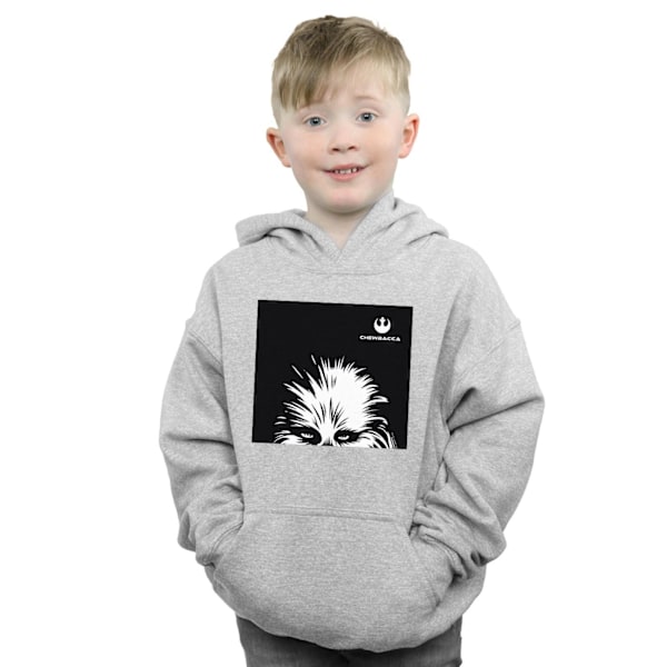 Star Wars Pojkar Chewbacca Look Hoodie 5-6 År Sports Grey Sports Grey 5-6 Years