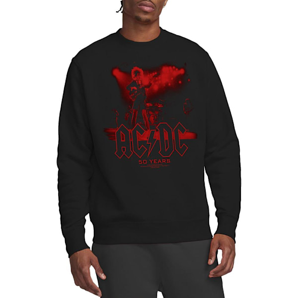 AC/DC Unisex Vuxen Live 50 Sweatshirt M Svart Black M