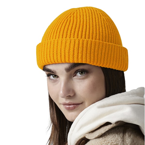 Beechfield Unisex Vuxen Harbour Fisherman Beanie One Size Senapsgul Mustard Yellow One Size