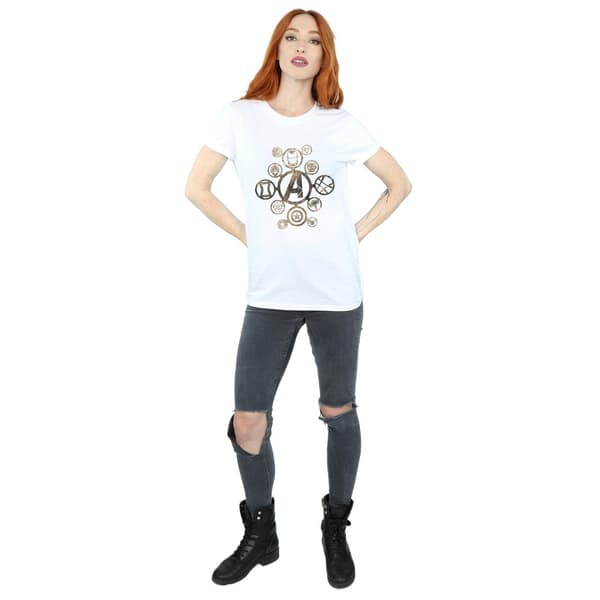 Marvel Dam/Dam Avengers Infinity War Icons Bomull Boyfriend White S