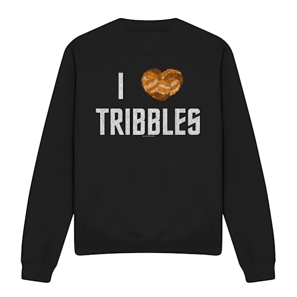 Star Trek Unisex Vuxen I Heart Tribbles Sweatshirt XL Svart Black XL