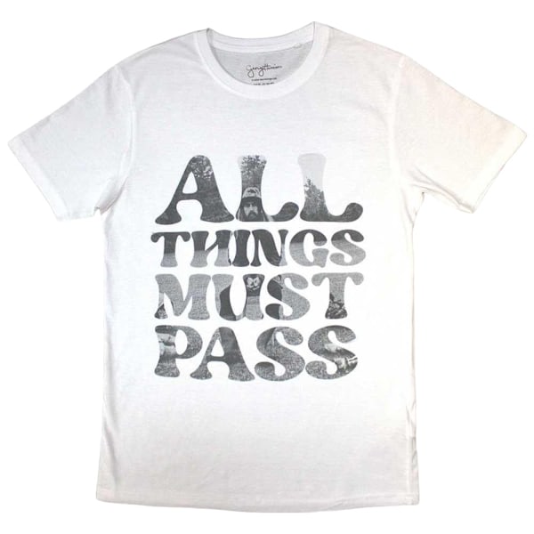 George Harrison Unisex Vuxen All Things Must Pass Text Infill T White XXL