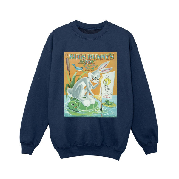 Looney Tunes Boys Bugs Bunny Målarbok Sweatshirt 12-13 Ye Navy Blue 12-13 Years