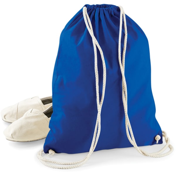 Westford Mill Cotton Gymsac Bag - 12 liter One Size Bright Roy Bright Royal One Size