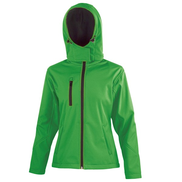 Result Core Dam/Kvinnor Core TX Performance Soft Shell Jacka Vivid Green/Black 12 UK