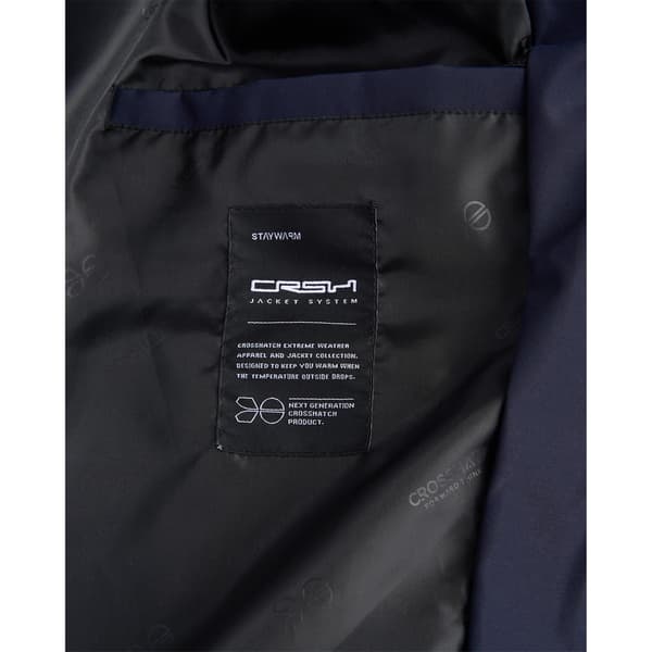 Crosshatch Kampleys Herr Vadderad Jacka med Prägling XL Marinblå Navy XL