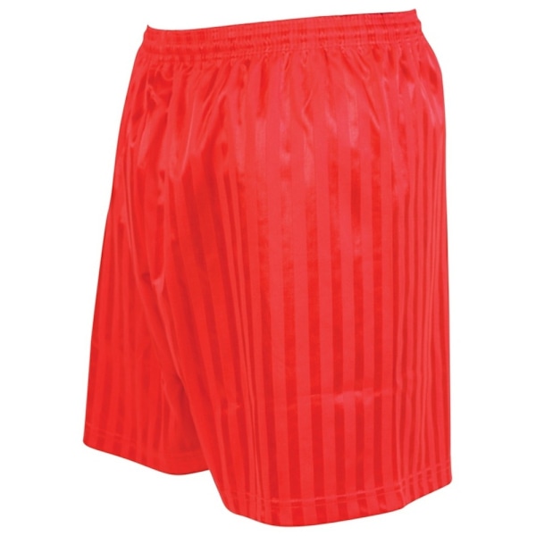 Precision Unisex Adult Continental Striped Football Shorts S Röd Red S