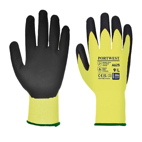 Portwest Unisex Vuxen A625 Vis Tex Skärbeständiga Handskar S Gul Yellow/Black S