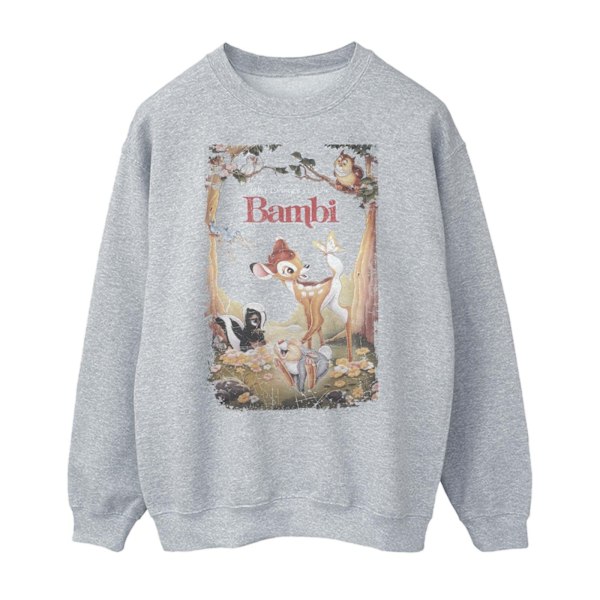 Bambi Dam/Kvinnor Poster Sweatshirt M Heather Grey Heather Grey M