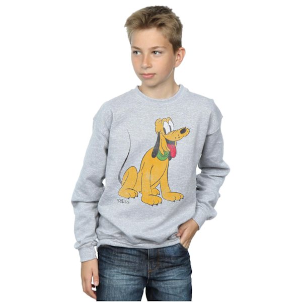 Disney Boys Classic Pluto Sweatshirt 5-6 år Sports Grey Sports Grey 5-6 Years