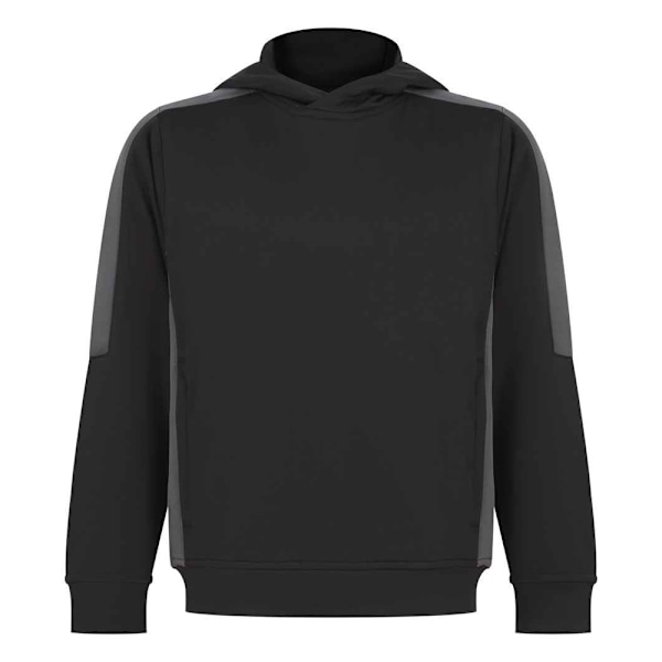 Finden & Hales Barn/Barn Team Contrast Hoodie 11-12 År Black/Gunmetal Grey 11-12 Years