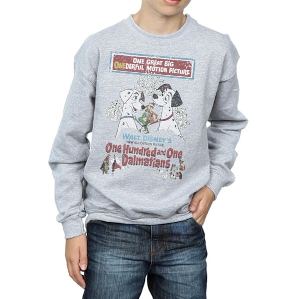101 Dalmatiner Pojkar Poster Sweatshirt 12-13 År Sports Grey Sports Grey 12-13 Years