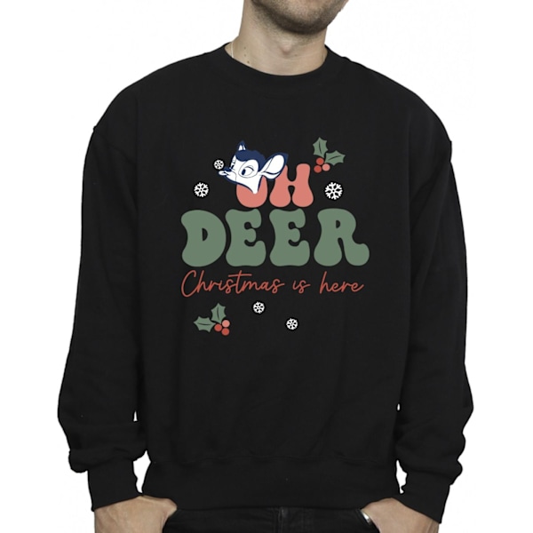 Disney Bambi Oh Deer Sweatshirt för män 4XL Svart Black 4XL
