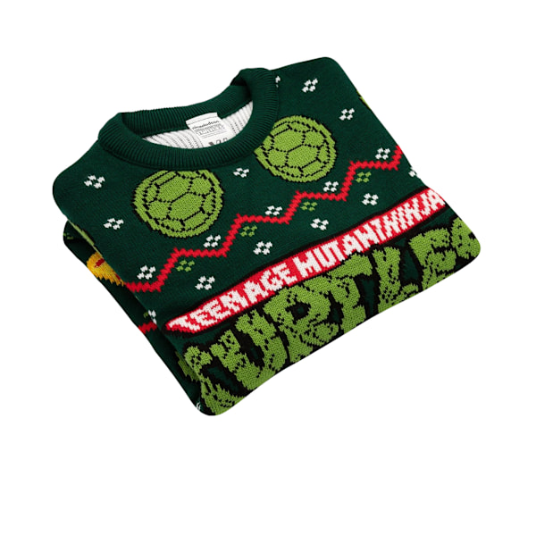 Teenage Mutant Ninja Turtles Unisex Vuxen Stickad Tröja L Grön Green L