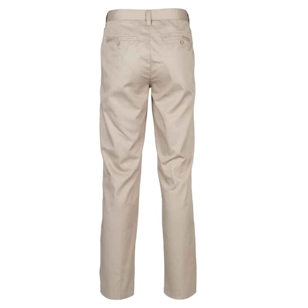 Henbury herrbyxor med platt front 32R Stone Stone 32R