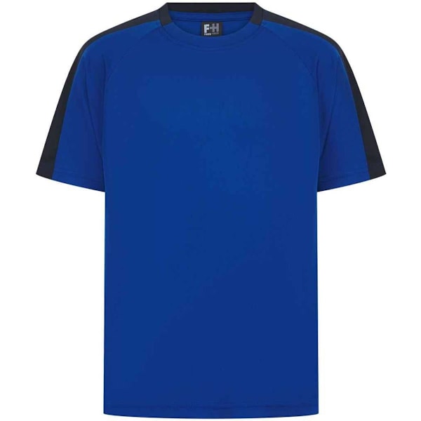Finden & Hales Barn/Barn T-Shirt 9-10 År Kungsblå/Marin Royal Blue/Navy 9-10 Years