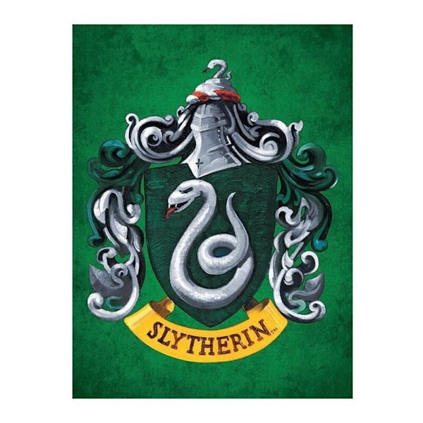 Harry Potter Slytherin Canvas Print 60cm x 80cm Grön Green 60cm x 80cm