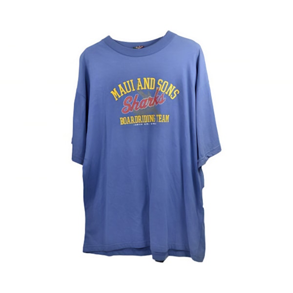 Maui And Sons Unisex Vuxen Sharks Boarding Team T-Shirt XS Blå Blue XS