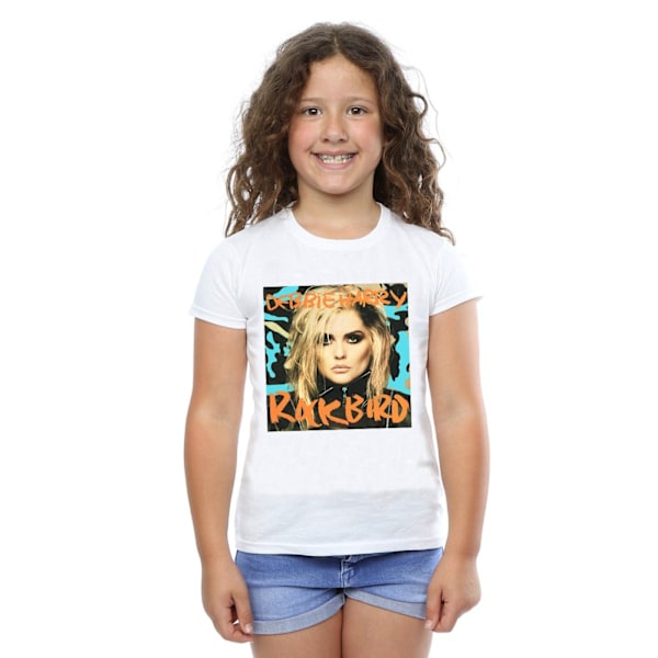 Debbie Harry Girls Rockbird Cover Bomull T-shirt 5-6 år Vit White 5-6 Years