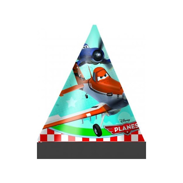Disney Planes Dusty & Skipper Partyhattar (6-pack) One Size M Multicoloured One Size