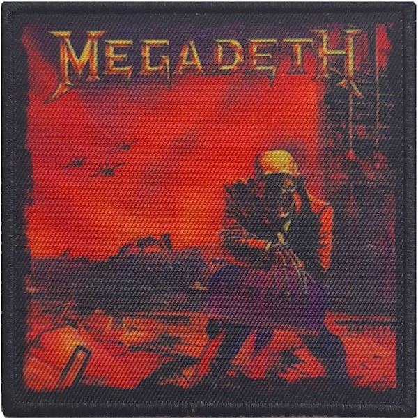 Megadeth Peace Sells Strykjärnsmärke En Storlek Röd/Svart Red/Black One Size