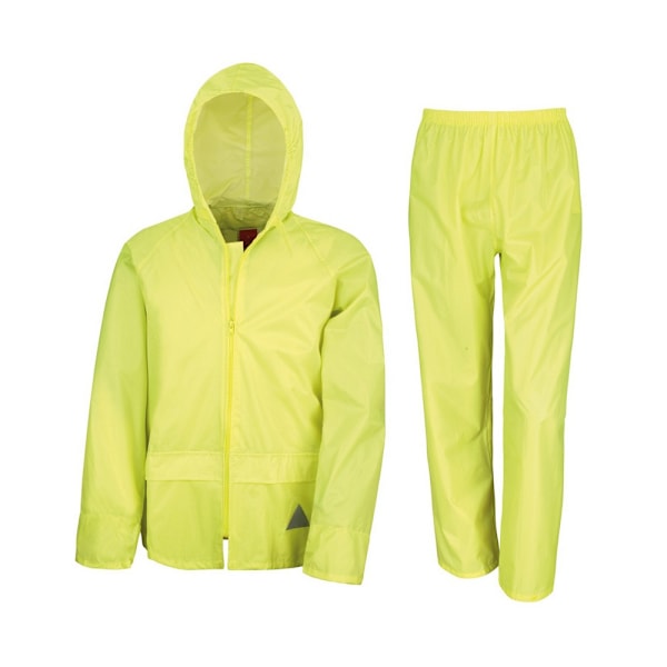Result Unisex Vuxen Vattentät Jacka Och Byxor Set L Neon Y Neon Yellow L