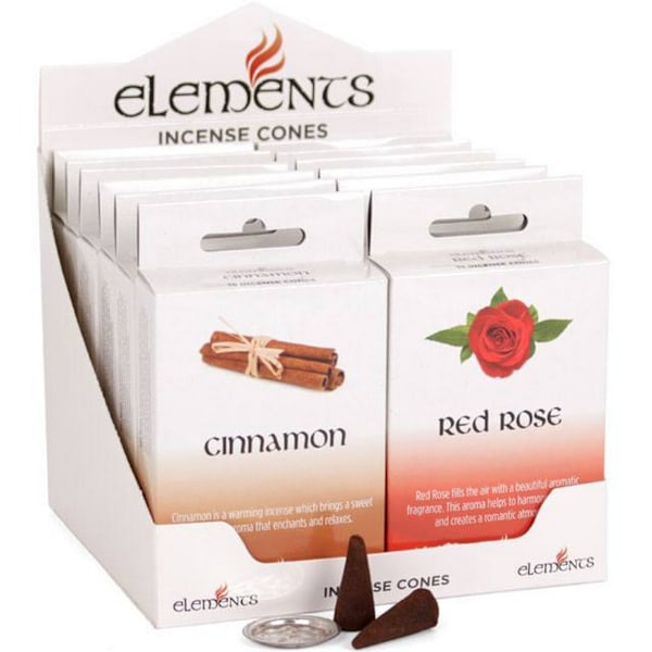 Elements Blandade Doftande Rökelsekoner (Låda Med 12 Paket) En Storlek Multicoloured One Size
