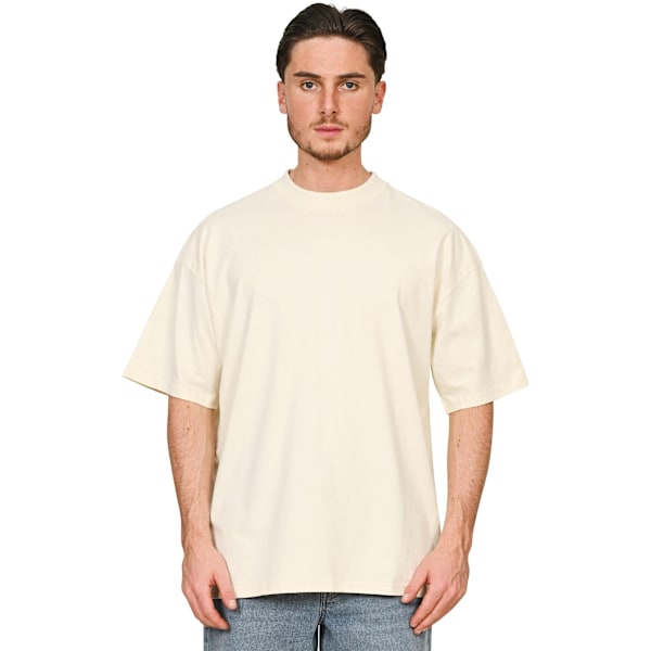 Casual Classics Unisex Vuxen Kammad Ringspunnen Bomull Förlängd Halsringning Ecru XL