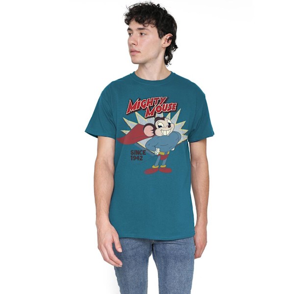 Mighty Mouse Herr 1942 T-Shirt L Skiffergrå Slate L