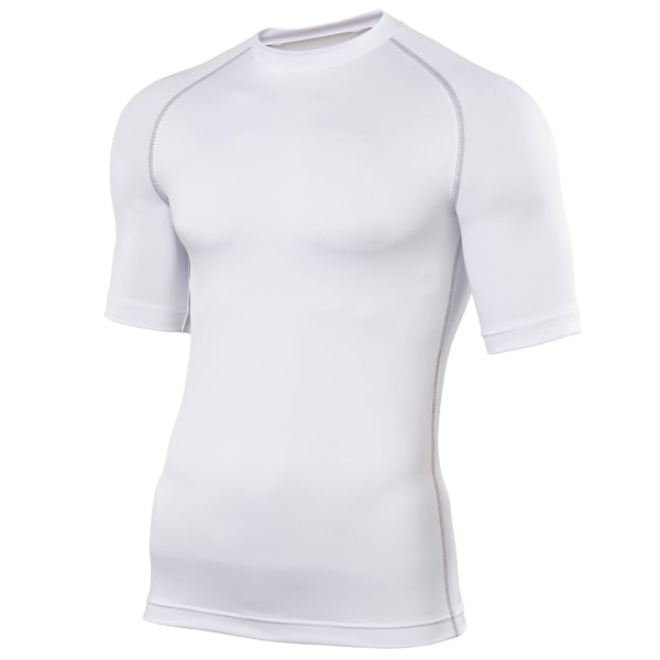 Rhino Mens Sports Base Layer Kortärmad T-Shirt XS Vit White XS