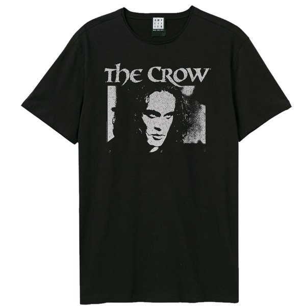 Amplified Mens Face The Crow Halloween T-shirt L Svart Black L
