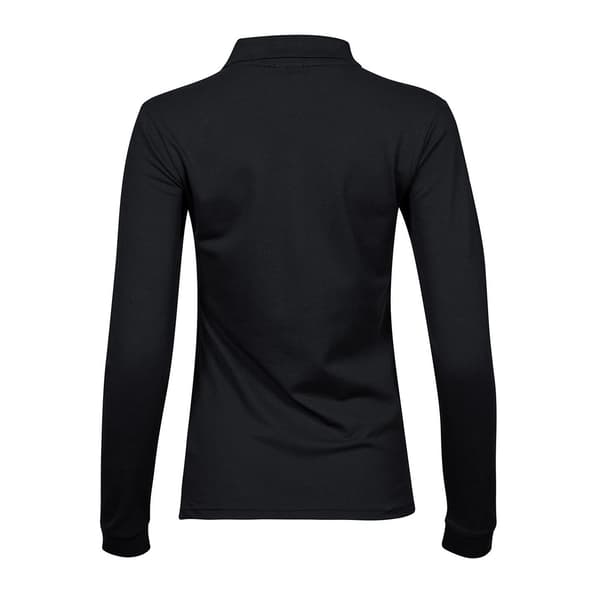 Tee Jays Dam/Dam Stretch Långärmad Pikétröja S Svart Black S